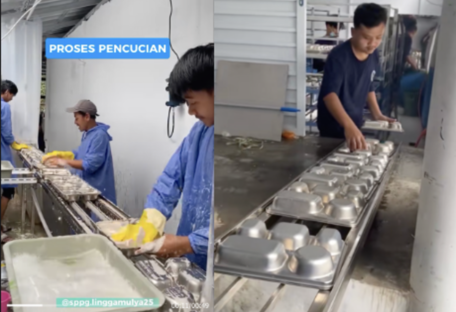 Viral Video Pencucian Ompreng MBG Bekas Pakai, Ternyata Begini!
